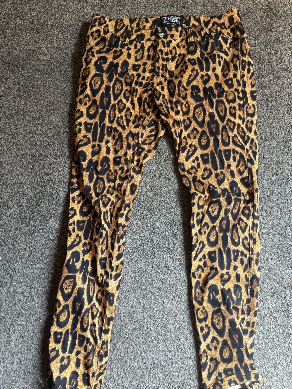 Tripp NYC Leopard Skinny Jeans Size 34